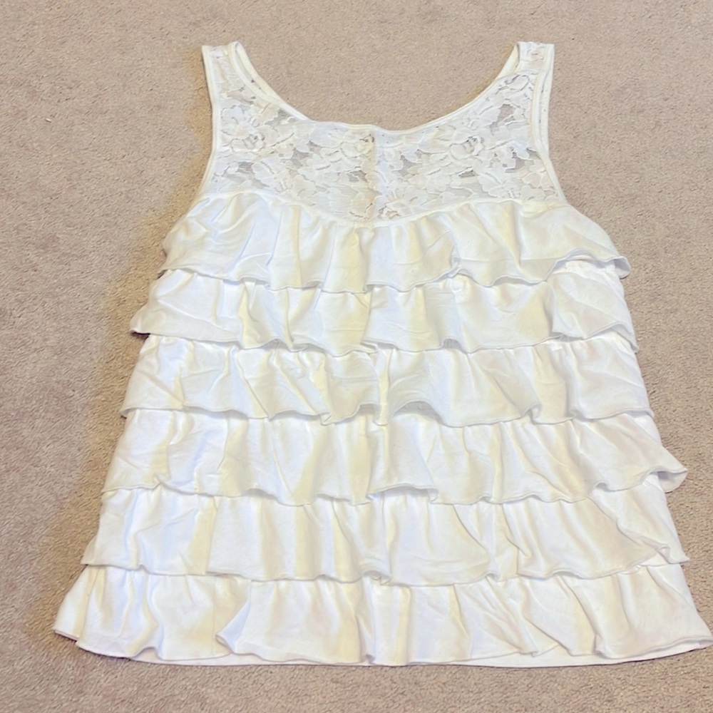 Ruffle tank top